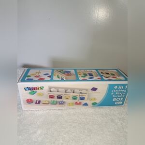 Colorful Stacking & Shape Sorting Box by Unbranded